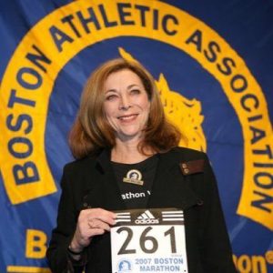 Kathrine Switzer premiata alla Maratona di Boston del 2017