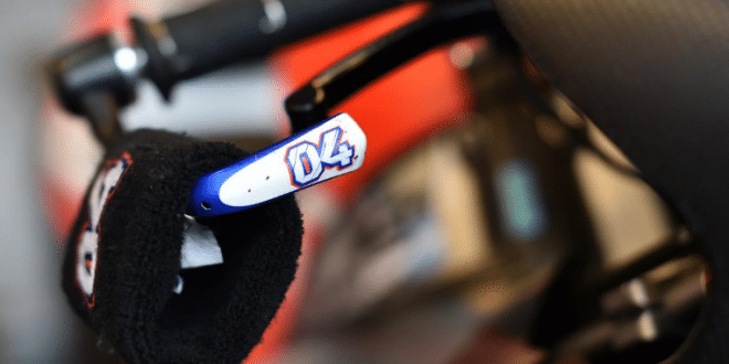 dettaglio leva freno Dovizioso