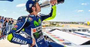 Rossi sul podio di Jerez 2016