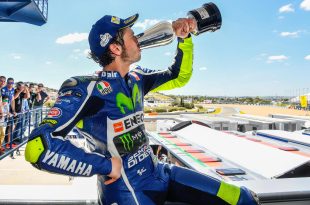 Rossi sul podio di Jerez 2016