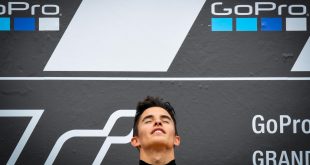 marquez sul podio in motogp