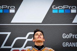 marquez sul podio in motogp