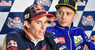rossi e marquez in conferenza stampa