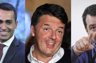 Tre libri per tre leader politici italiani: Luigi Di Maio, Matteo Salvini e Matteo Renzi