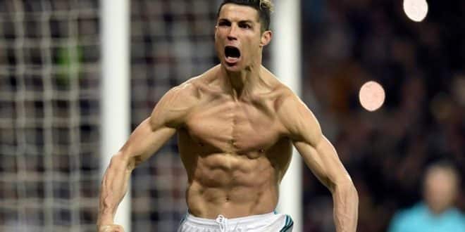 Ronaldo dopo il rigore in real madrid juventus