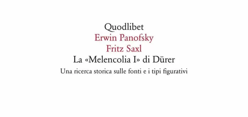 Erwin Panofsky Fritz Saxl - La «Melencolia I» di Dürer Una ricerca storica sulle fonti e i tipi fig